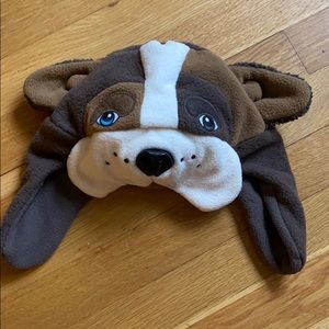 Baby Gap dog pug fleece hat M/L